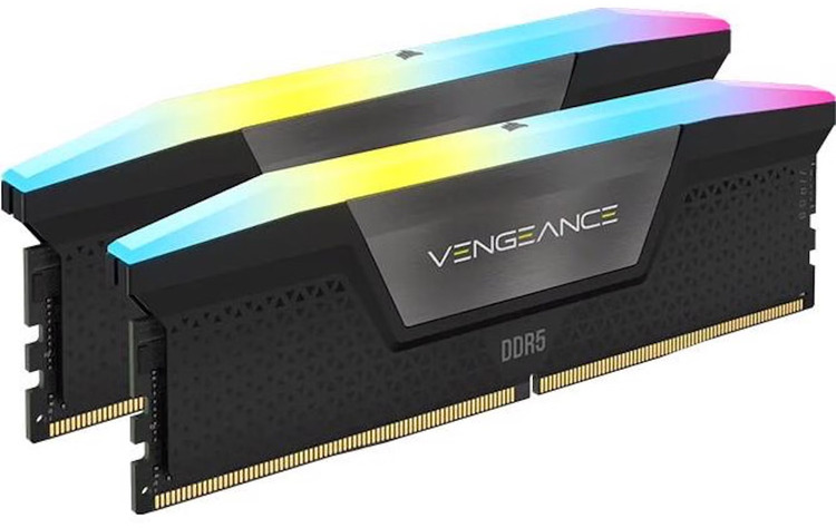 Memria RAM Corsair Vengeance RGB 32GB (2x16GB) DDR5-6000MHz CL40 Pretas 1